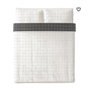 IKEA VITKLÖVER Duvet cover and pillowcases
